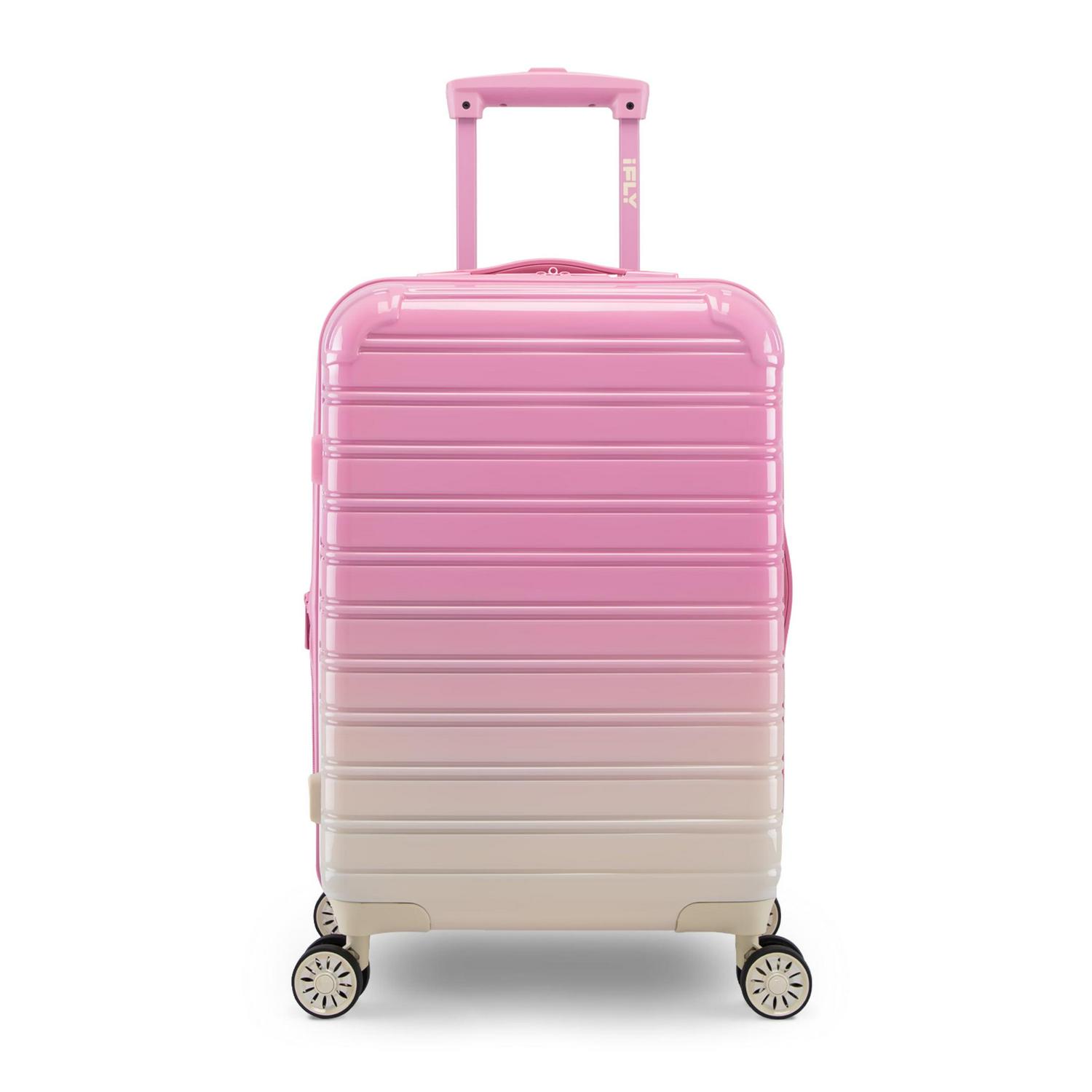 iFLY Hardside Fibertech Carry-on Luggage 20 , Strawberry Lemonade