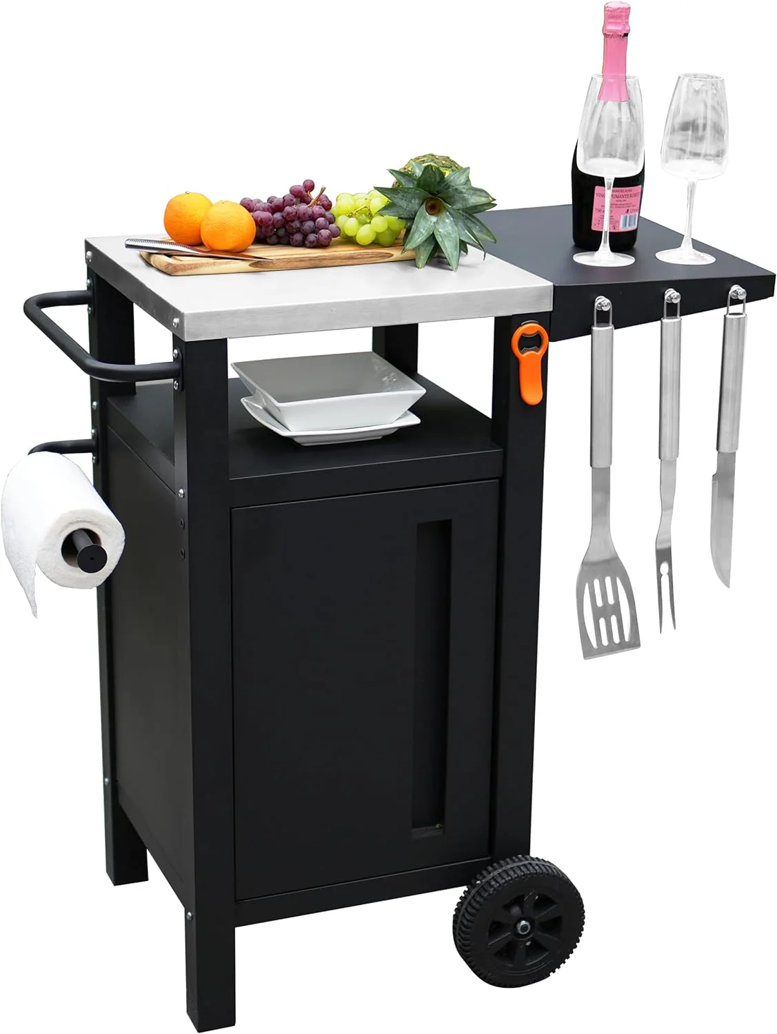 Outdoor Grill Cart with Storage - Modular BBQ Cart
