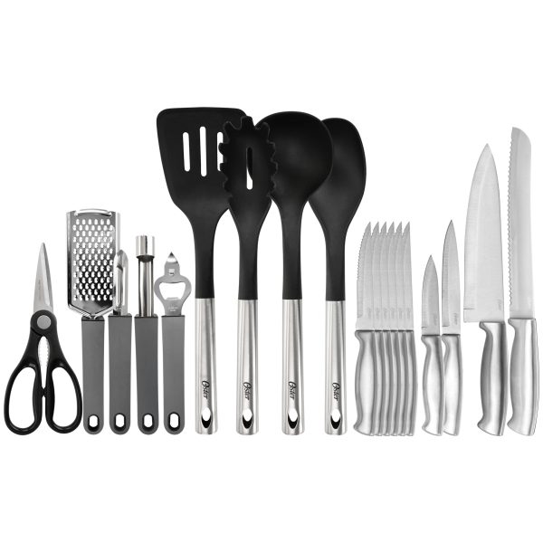 19 Piece Nylon and Stainless Steel Kitchen Tool and Utensil Set