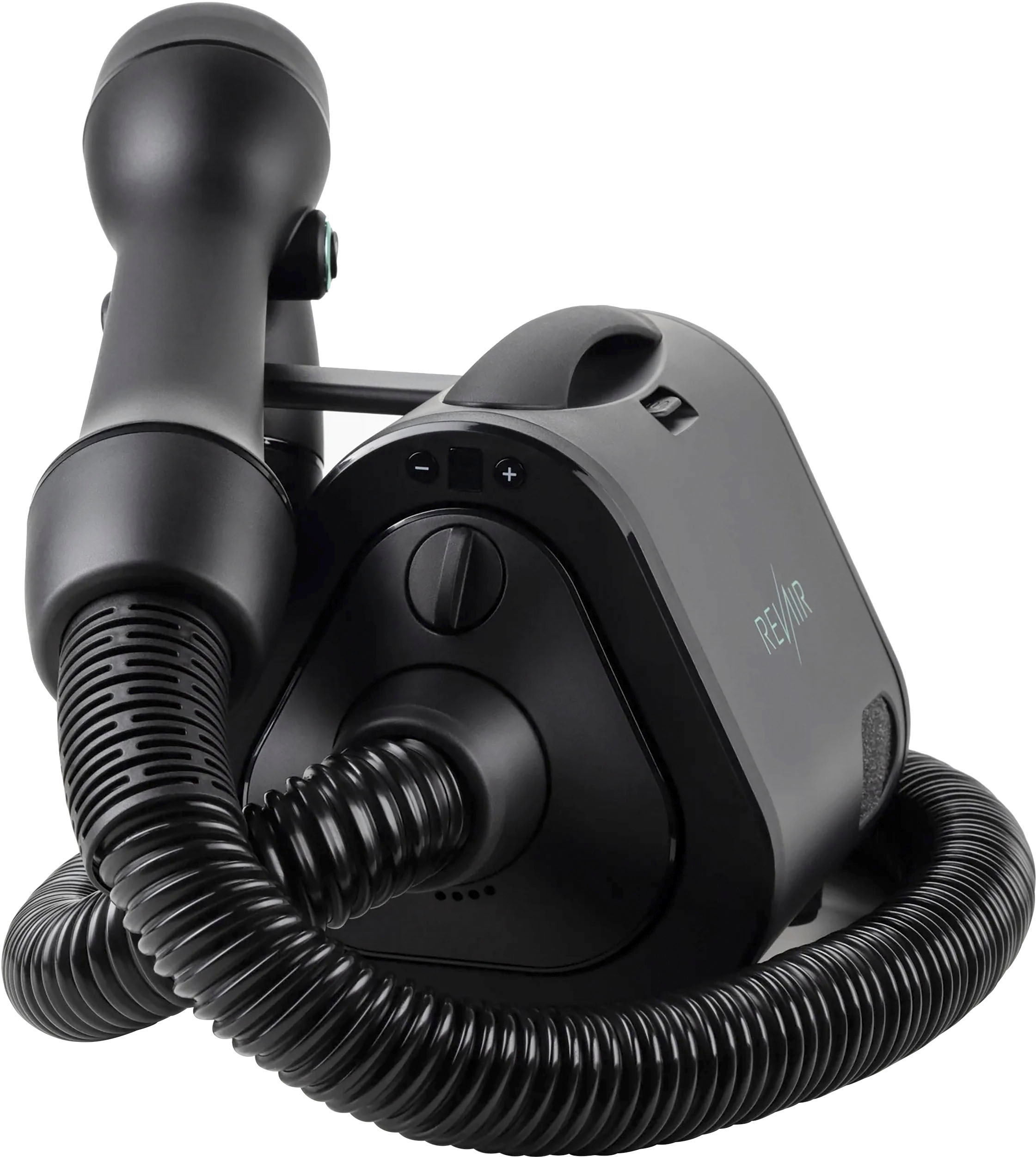 RevAir – Reverse-Air Hair Dryer with Hair Clips – Black