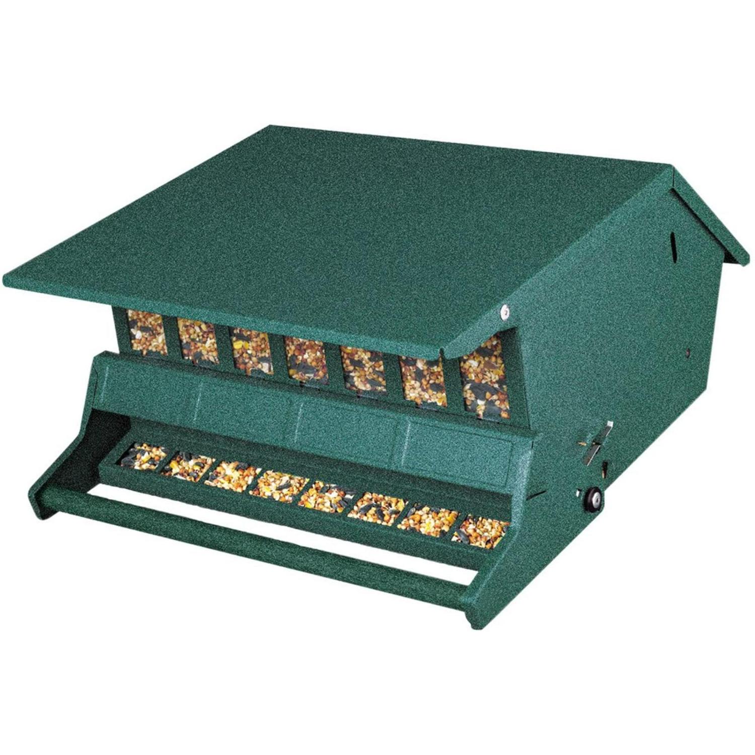 Audubon (#7511I) Bird’s Delight Squirrel Resistant Bird Feeder, 5 Gallon ?Green