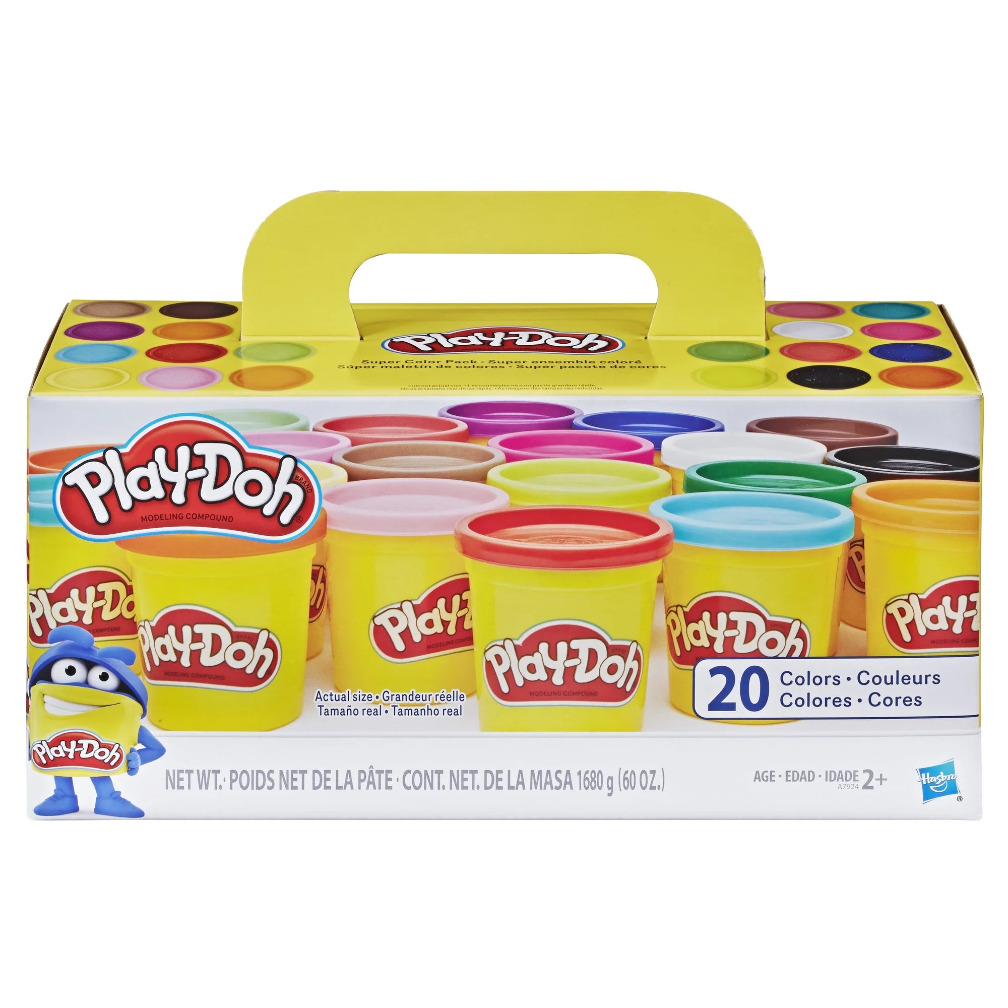 Play-Doh Super Color 20-Pack with 20 Colors, Includes 60 Ounces of Compound
