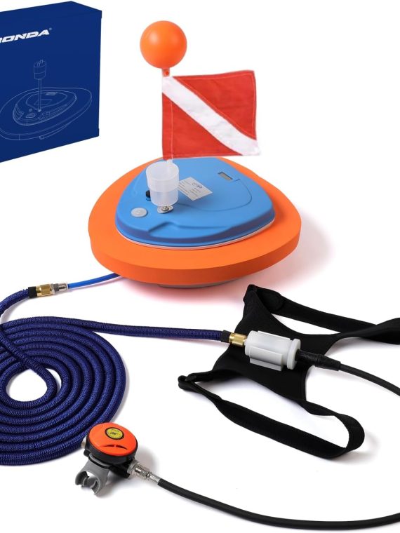 Base Upgraded Scuba Diving Ventilator Tankless Diving System,Portable Rechargeable Scuba Diving Tank, Waterproof Air Compressor?Swimming Pool Toys Diving Toys,Dive without Tanks