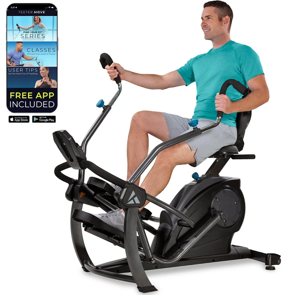 Teeter FreeStep Recumbent Cross Trainer and Elliptical LT1