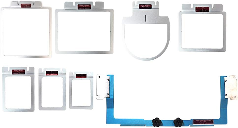 Durkee EZ Frames Aluminum for Brother Multi-Needle Embroidery Machines, 20′′x10′′, Rectangular