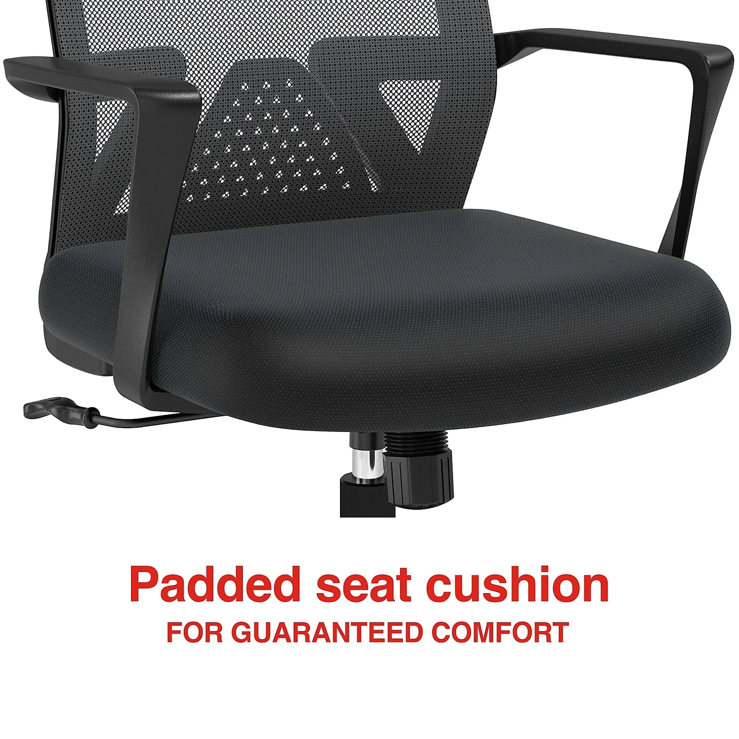Staples Cartwright Ergonomic Fabric Swivel Task Chair Black (ST62400)