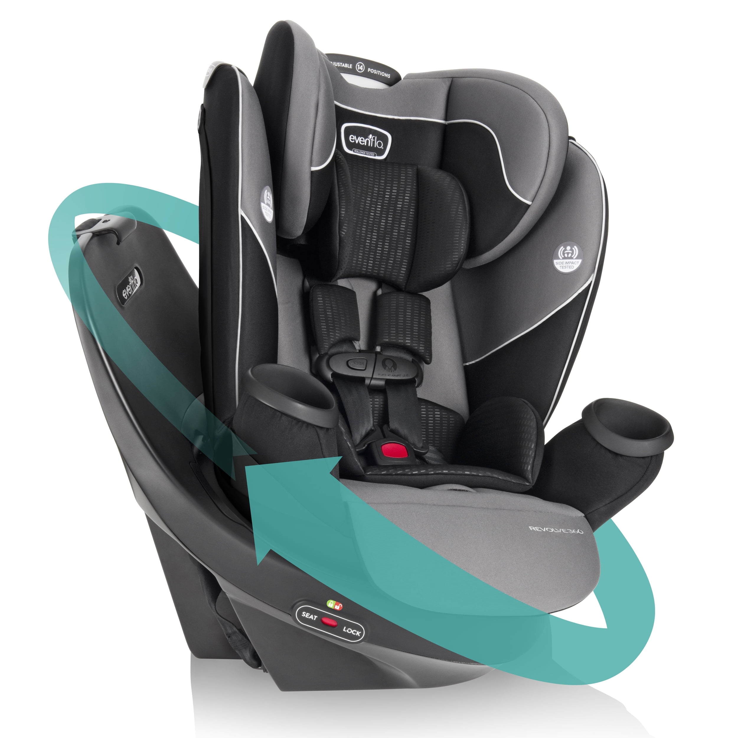 Revolve360 Rotational All-In-One Car Seat (Amherst Gray)