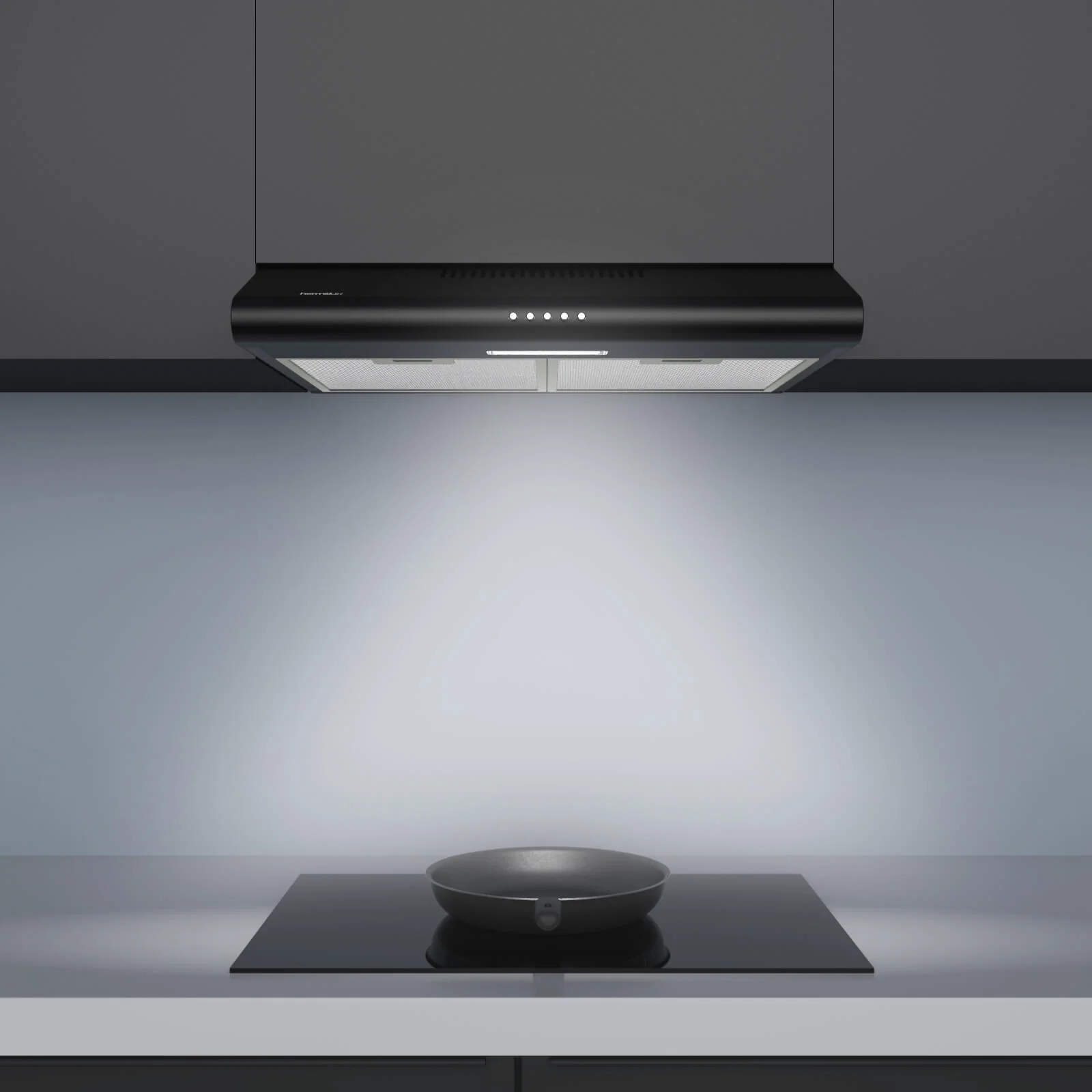 hermitlux Under Cabinet Range Hood HMX-UBF25A75-AC 82W