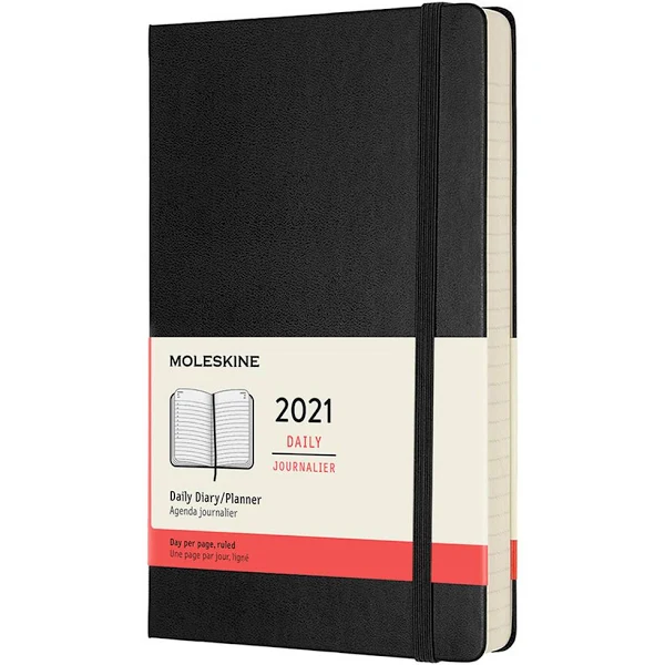 Moleskine 2023 Large Daily Hard Cover Planner (Black)