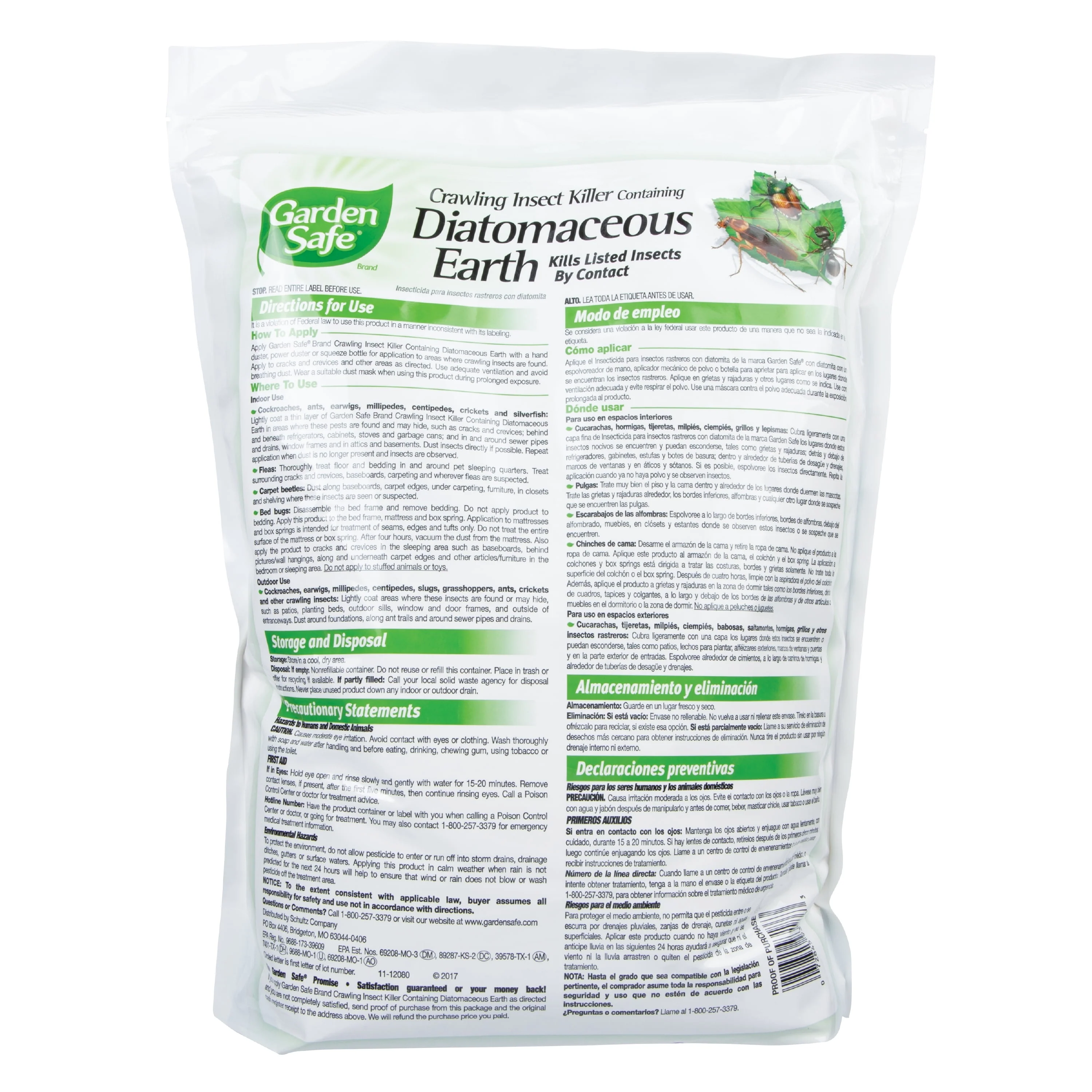 Garden Safe Diatomaceous Earth Crawling Insect Killer, 4 lb Bag
