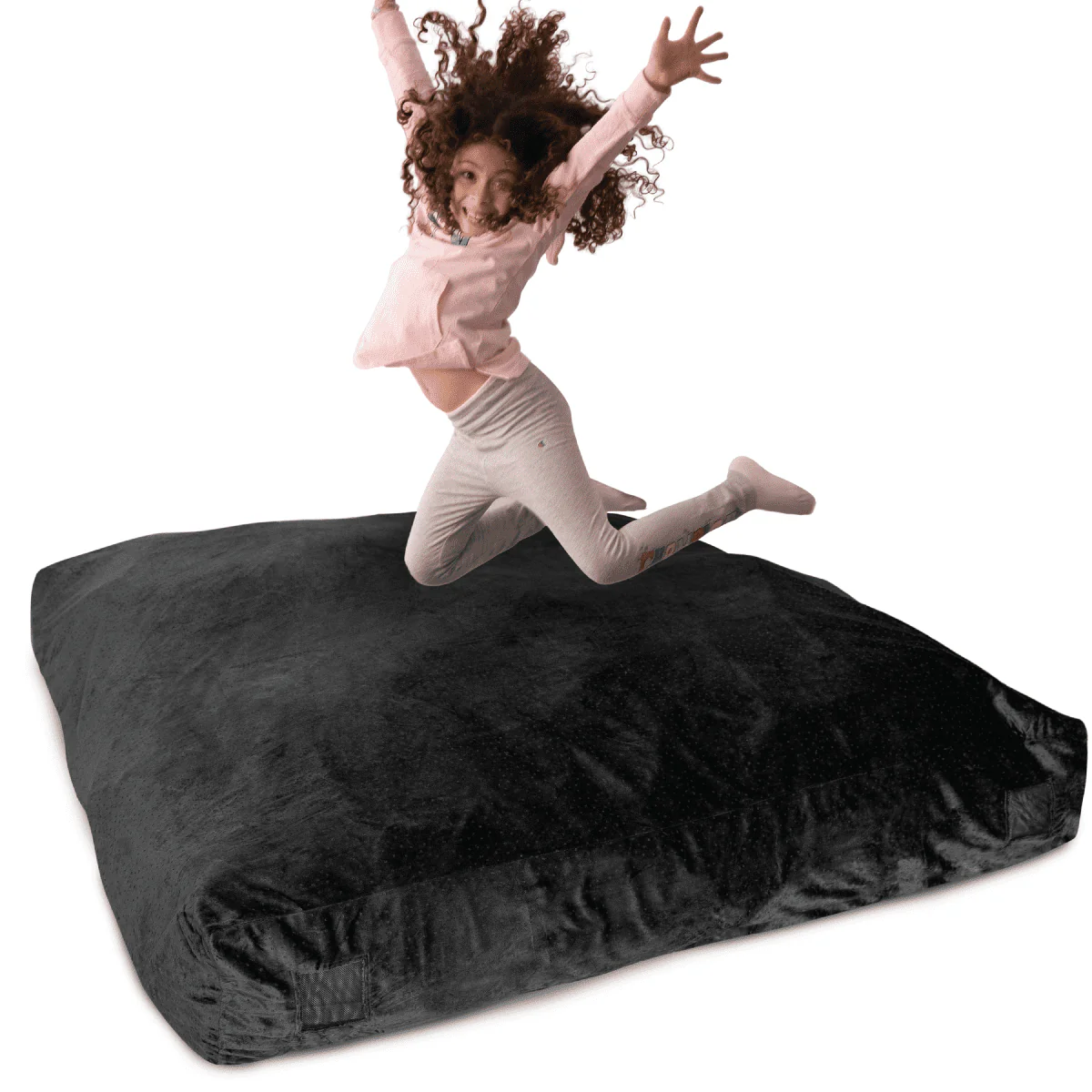 Milliard Crash Pad, Sensory Pad with Foam Blocks for Kids and Adults with Washable Cover (5 feet x 5 feet) Color - Black  sgtnighsdesigns