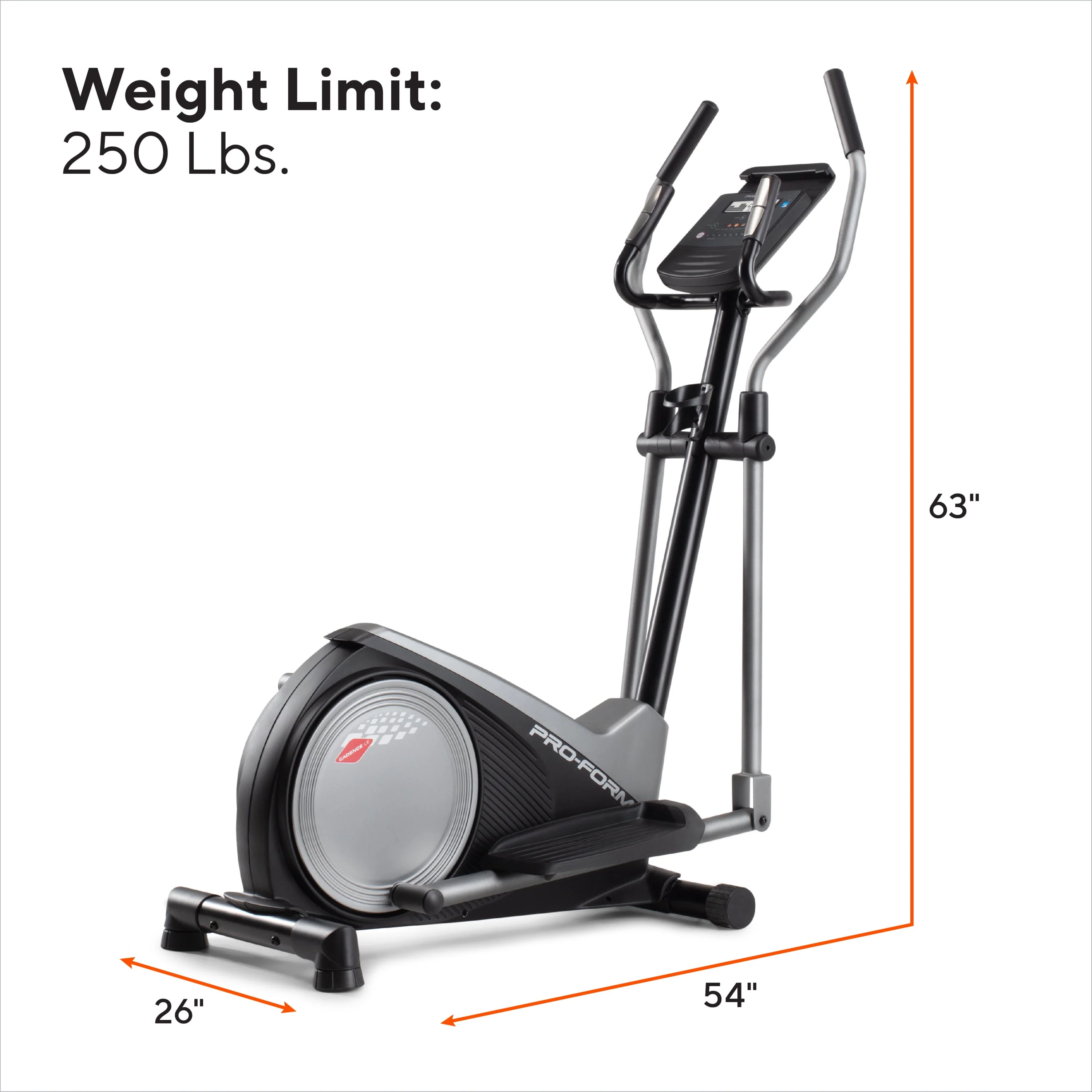 ProForm Cadence LE Rear-Drive Elliptical with 14” Stride, iFIT Bluetooth Enabled