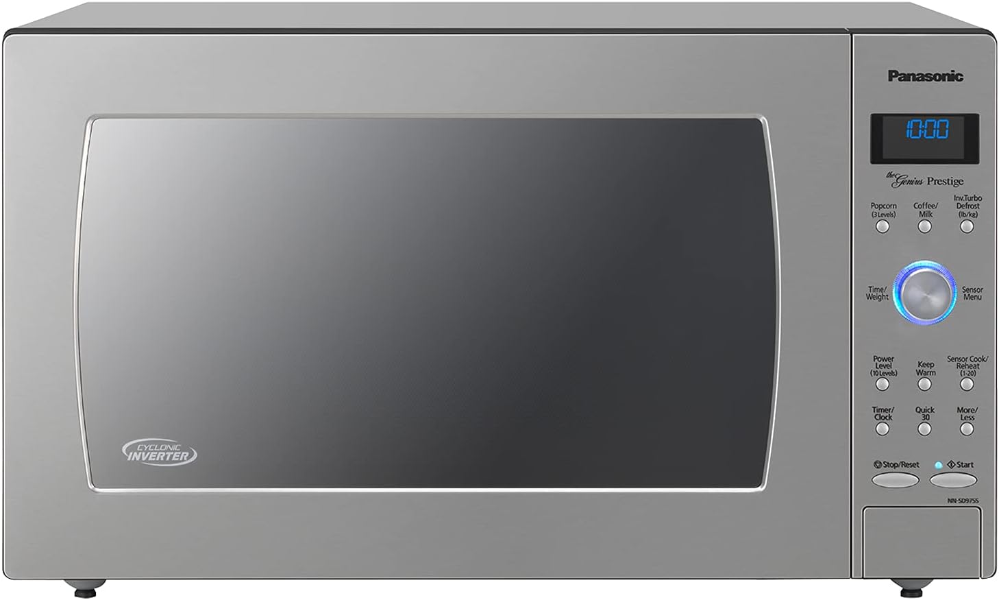 Panasonic Microwave Oven NN-SN966S Stainless Steel Countertop/Built-In with Inverter Technology and Genius Sensor, 2.2 Cubic Foot, 1250W