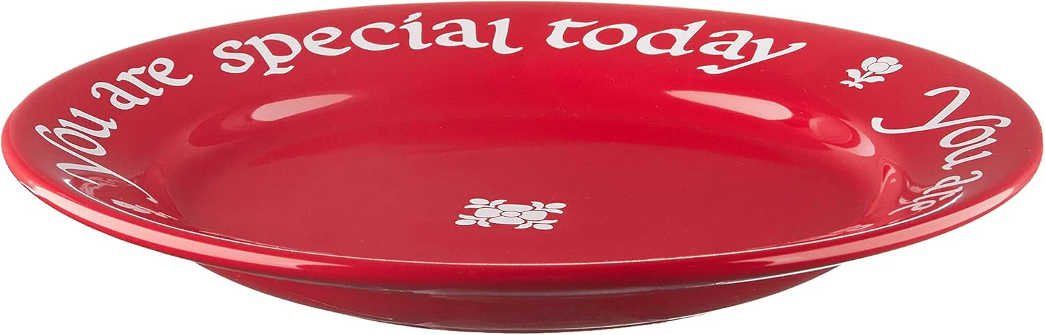 Waechtersbach Plate, You Are Special Today Cherry Red Plate