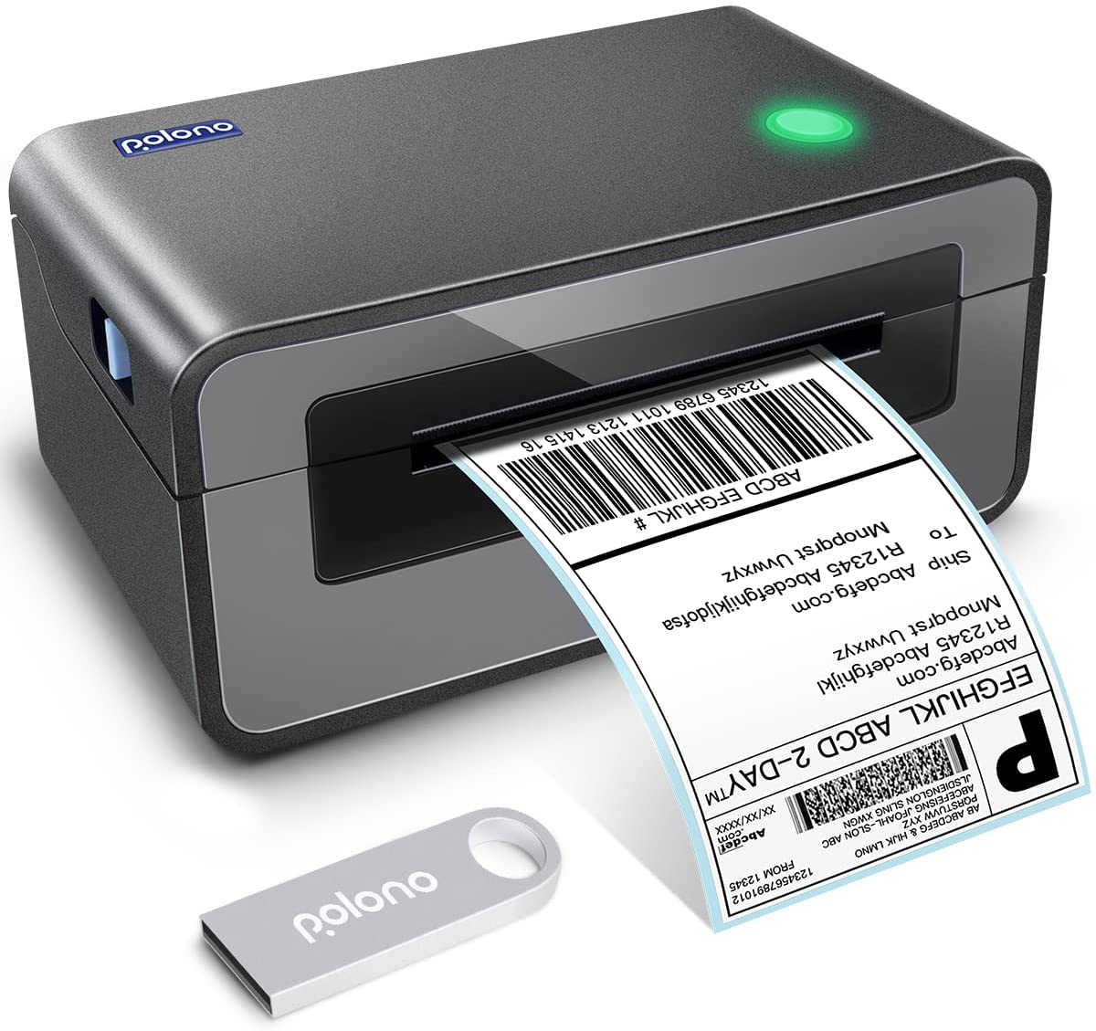 Polono Label Printers – 150mm/s 4×6 Thermal Label Printer