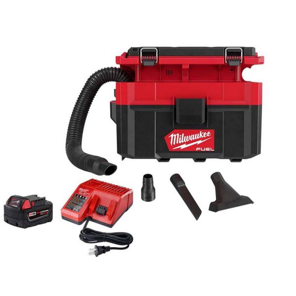 0970-20-48-59-1850 M18 FUEL PACKOUT 18-Volt Lithium-Ion Cordless 2.5 Gal. Wet/Dry Vacuum with 5.0 Ah Battery and Charger