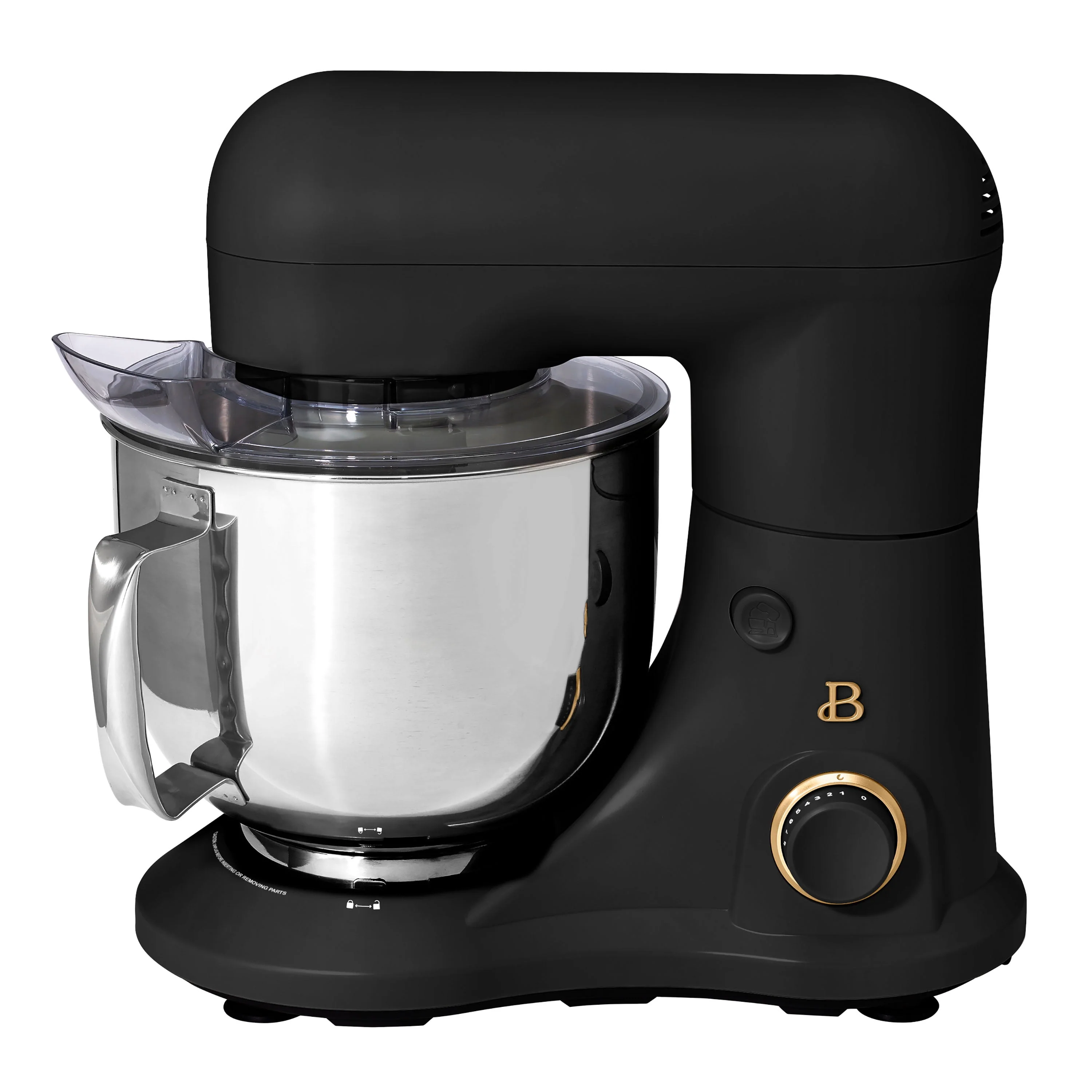 Beautiful 5.3 Qt Stand Mixer, Lightweight & Powerful with Tilt-Head, Black Sesame by Drew Barrymore