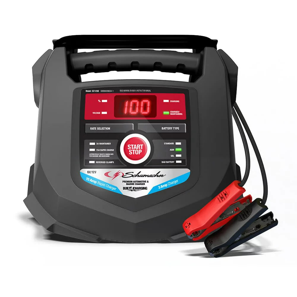 Schumache 15-Amp 6V/12V Fully Automatic Battery Charger and Maintainer