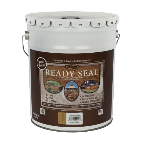 Ready Seal 512 Stain and Sealer, Natural Cedar, 5 gal