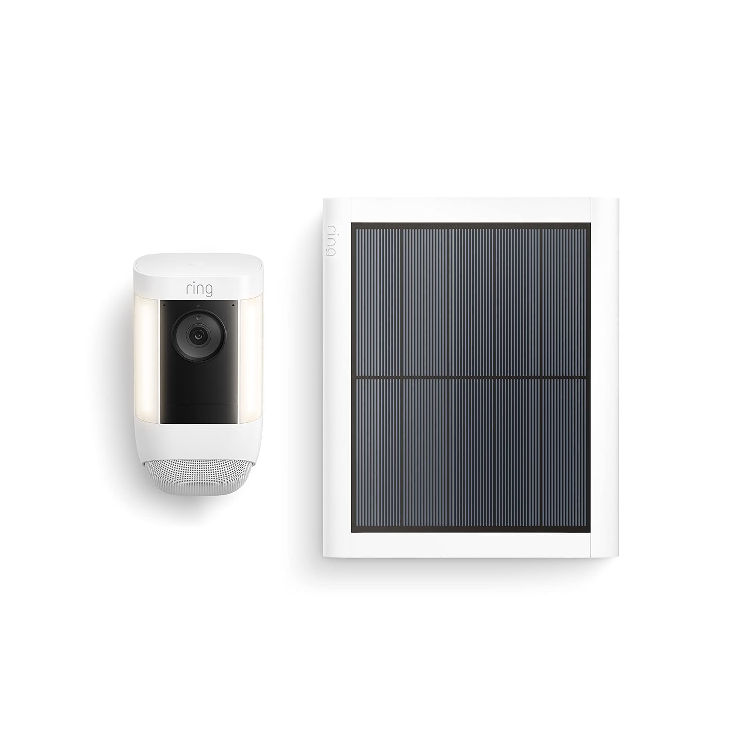 Ring Spotlight Cam Pro, Solar | 3D Motion Detection, Two-Way Talk with Audio+, and Dual-Band Wifi (2022 release) – White