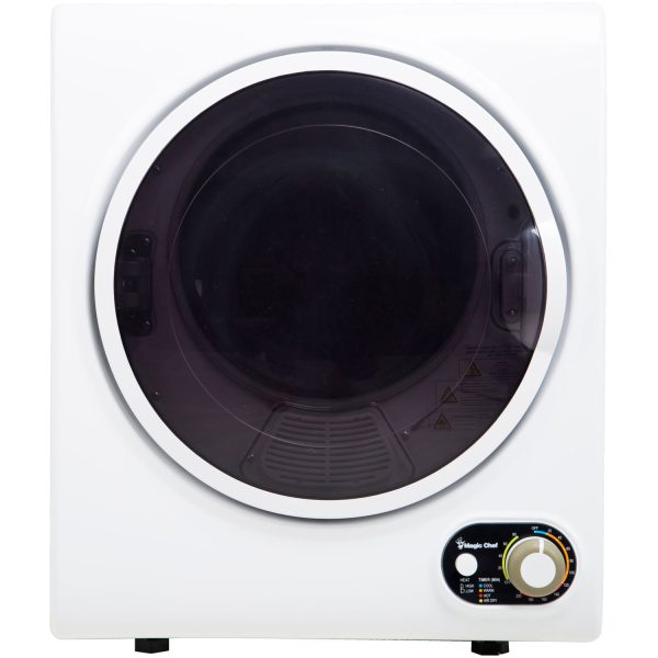 1.5 cu. ft. Compact Electric Dryer, White