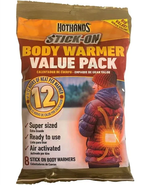 Hothands Adhesive Body Warmer Choose Quantity Below 2pk 16 Warmers