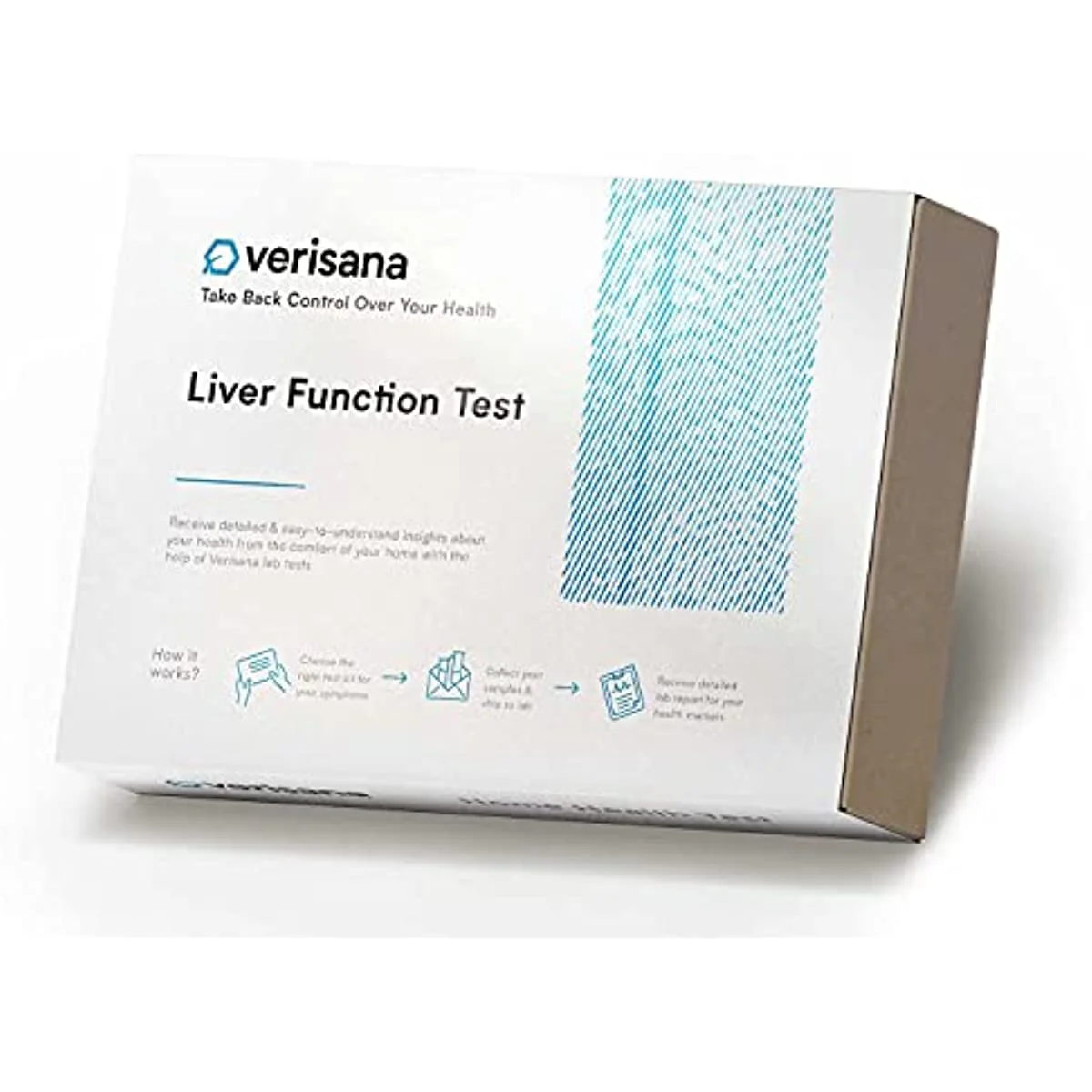 Verisana Liver Function Test – Comprehensive Test for Liver Diseases – Measures ALT, AST and TBILI – Home Testkit – CLIA Certified Laboratory Analysis