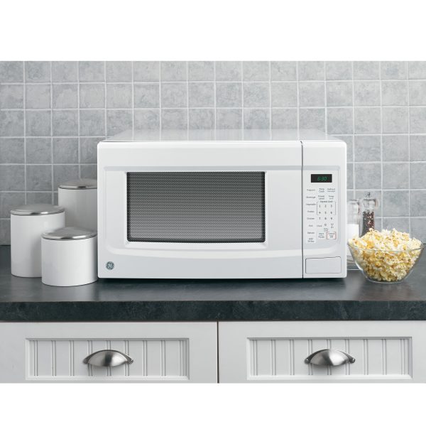 1.4 Cubic Foot Capacity Countertop Microwave Oven, White, JES1460DSWW