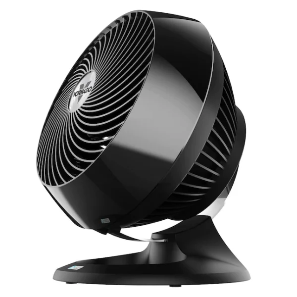 10.4-in 4-Speed Indoor Black Stand Fan