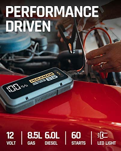 HULKMAN Alpha85 Jump Starter 2000 Amp 20000mAh Car Starter for up to 8.5L Gas and 6L Diesel Engines