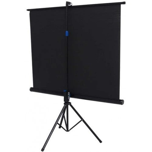 Quisilife Portable Projector Screen Mobile Collapsible Projection Screen with Stand – 4:3 HD Anti-Crease Outdoor/Indoor Movies Screen for Home Theater Cinema (Color : Black, Size : 84inch)