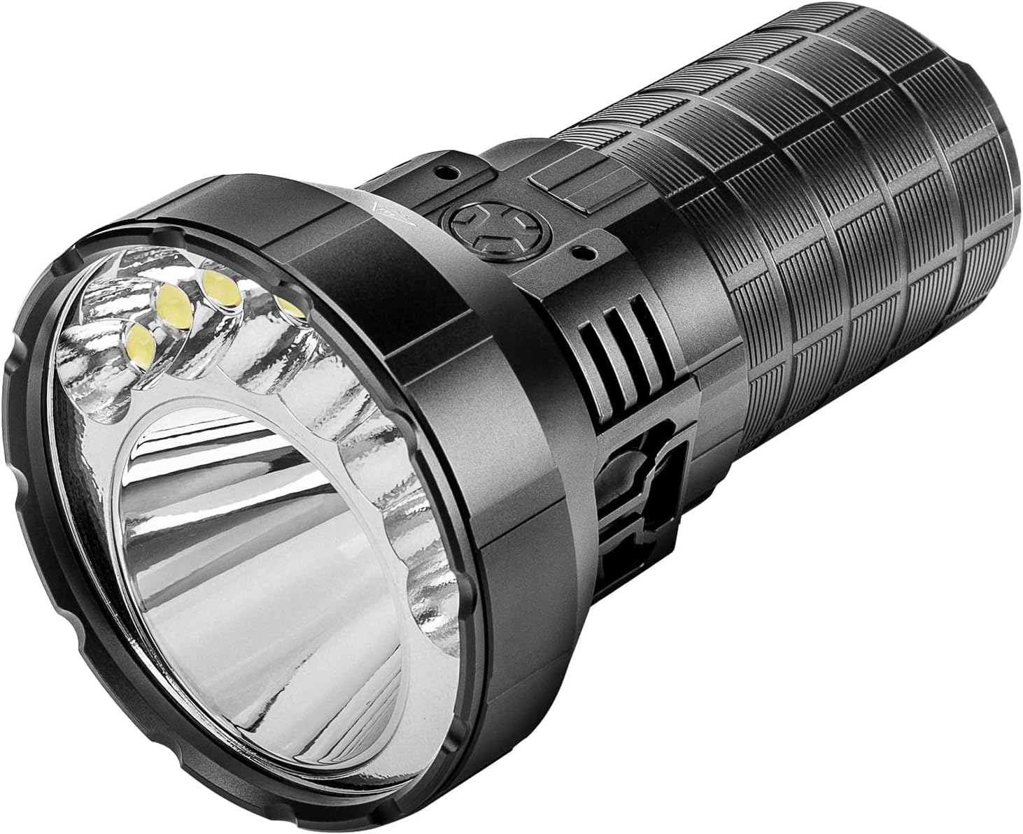 Imalent MR90 Rechargeable Flashlight, 50000 Lumens, 1586m Beam, Tactical LED Torch for Camping & Hiking, IP56 Waterproof, Aluminum Body