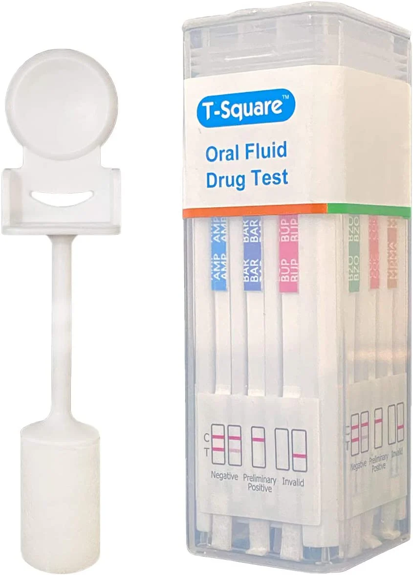 Prime Screen [5 Pack] 10 Panel Oral Saliva Test Kit (AMP, BUP, BZO, COC, MET, MTD, OPI, OXY, PCP, THC) - ODOA-2106