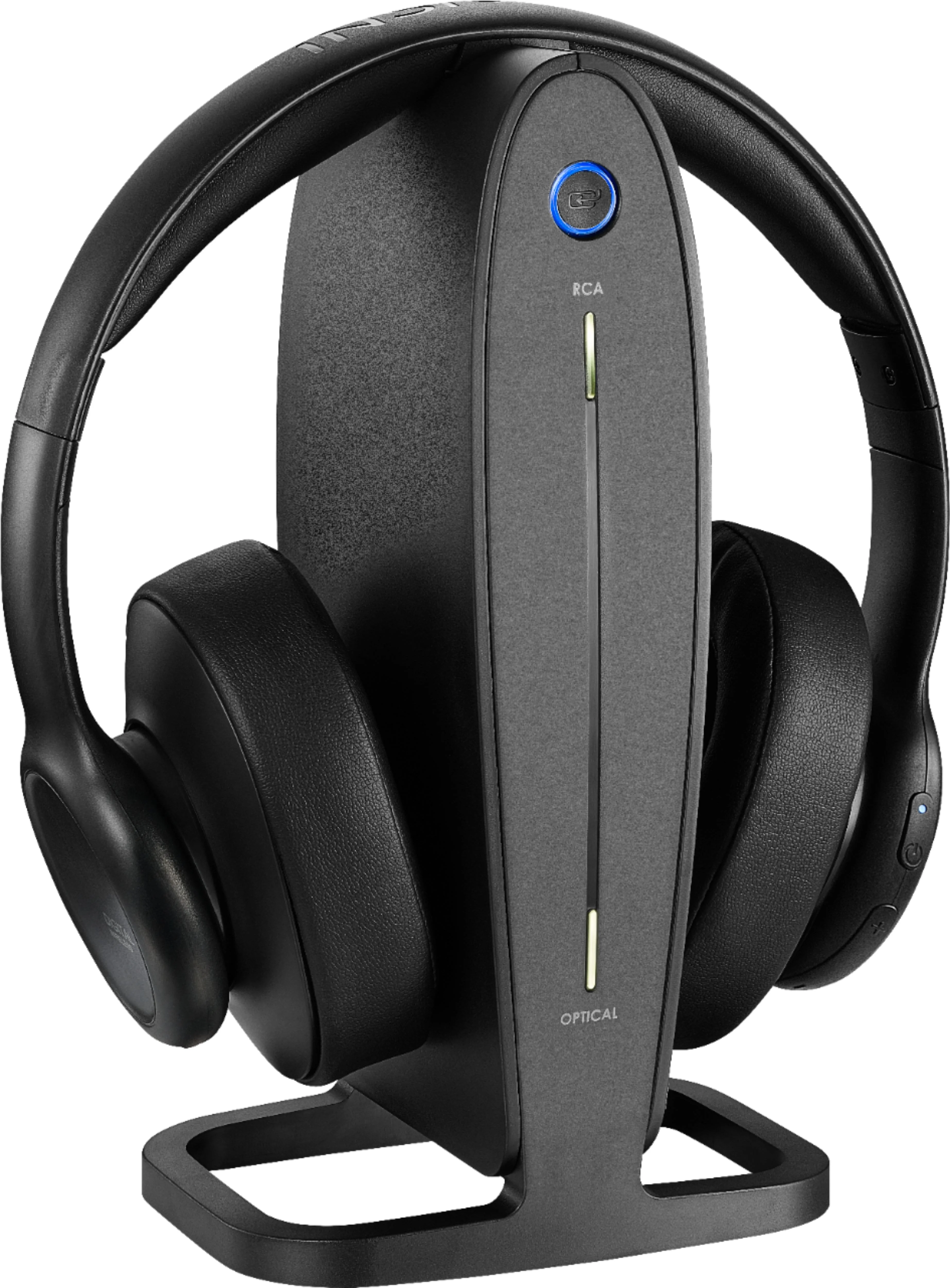 RF Wireless Over-the-Ear Headphones - Black