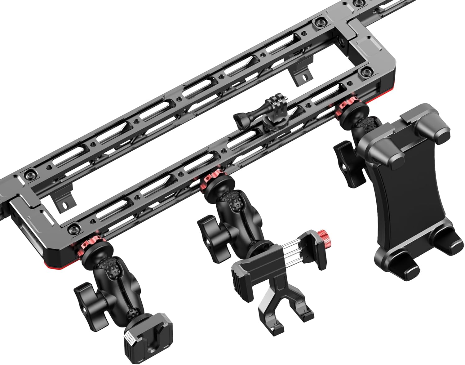 Jeep Dash Mount Phone Holder for 2007-2017 Wrangler JK JKU – Fits Smartphones, Tablets, Cameras, 360° Rotatable