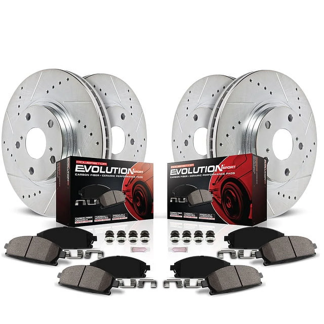 Power Stop K7300 Z23 Evolution Sport Upgrade Brake Kit -Front & Rear