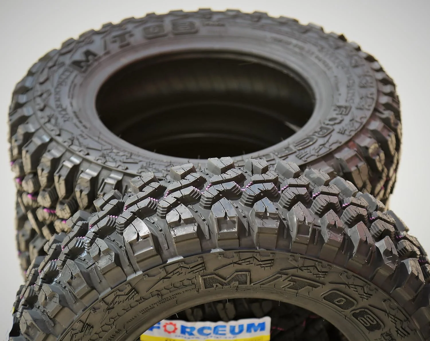 Set of 4 (FOUR) Forceum M/T 08 Plus Mud Off-Road Light Truck Radial Tires-165/80R13 165/80/13 165/80-13 94/93Q Load Range D LRD 8-Ply BSW Black Side Wall