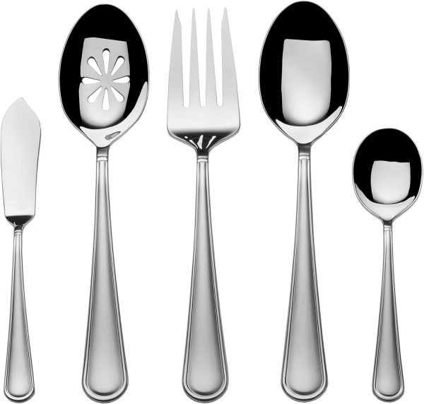 18/0 Virtuoso Frost, 65 Piece Set, Service For 12, Stainless Steel