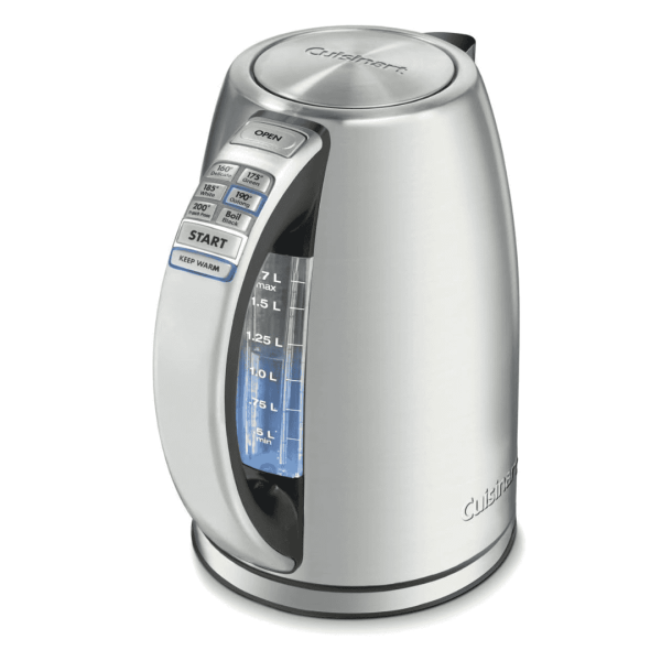 1.7-Liter Stainless Steel Cordless Electric Kettle with 6 Preset Temperatures