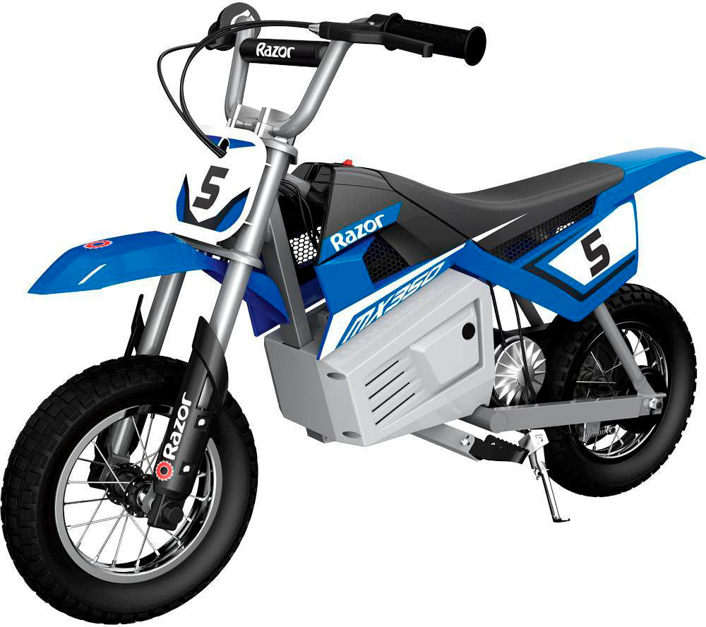Razor – MX350 Dirt Rocket eBike w/7 miles Max Operating Range & 14 mph Max Speed – Small – Blue