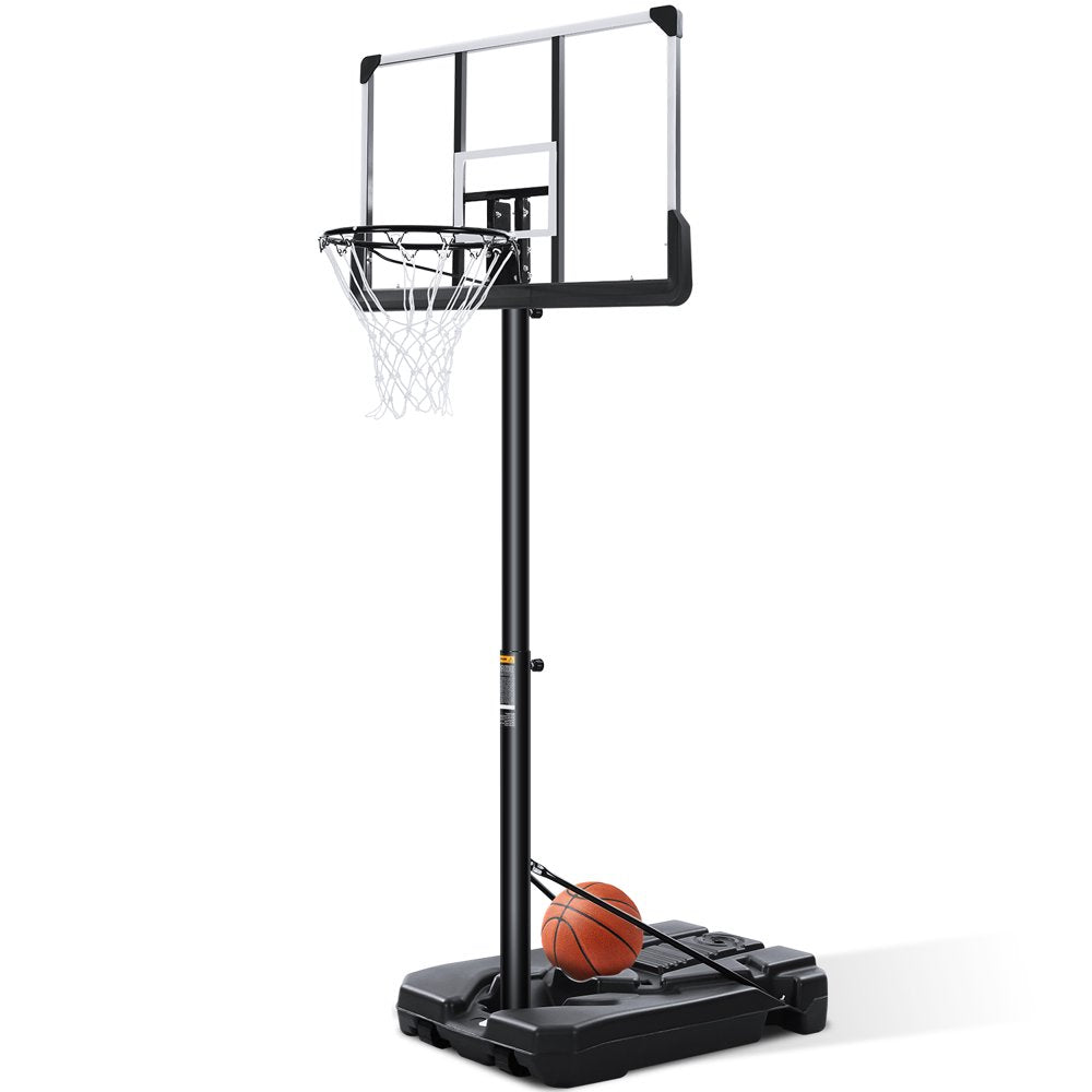 MARNUR 44'' Portable Basketball Hoop, Height Adjustable 7Ft 6In - 10Ft