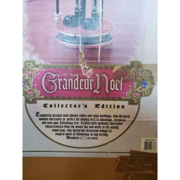 72 6 ft tall wooden nutcracker pair vintage good condition  sgtnighsdesigns