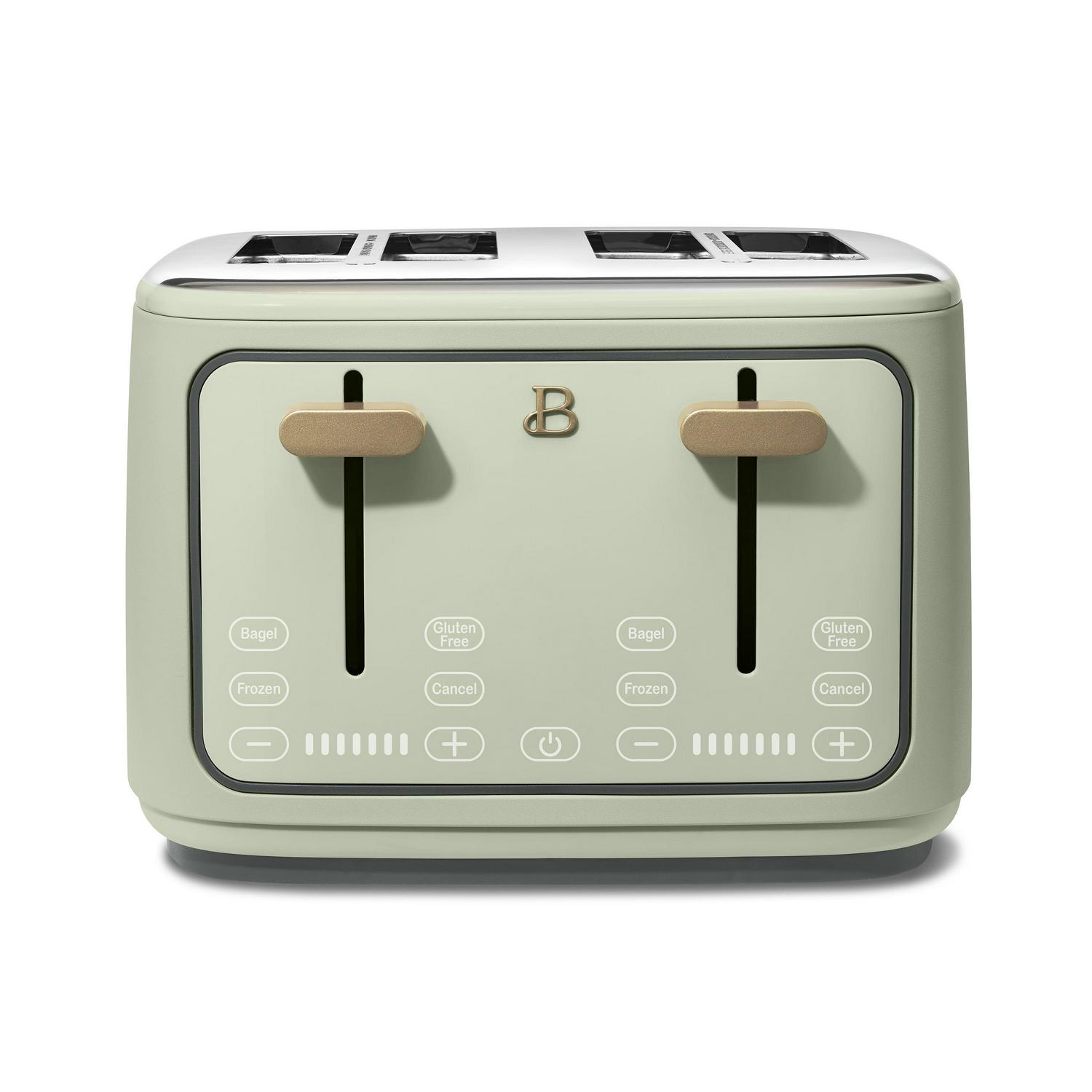Beautiful 4 Slice Toaster, Sage Green by Drew Barrymore