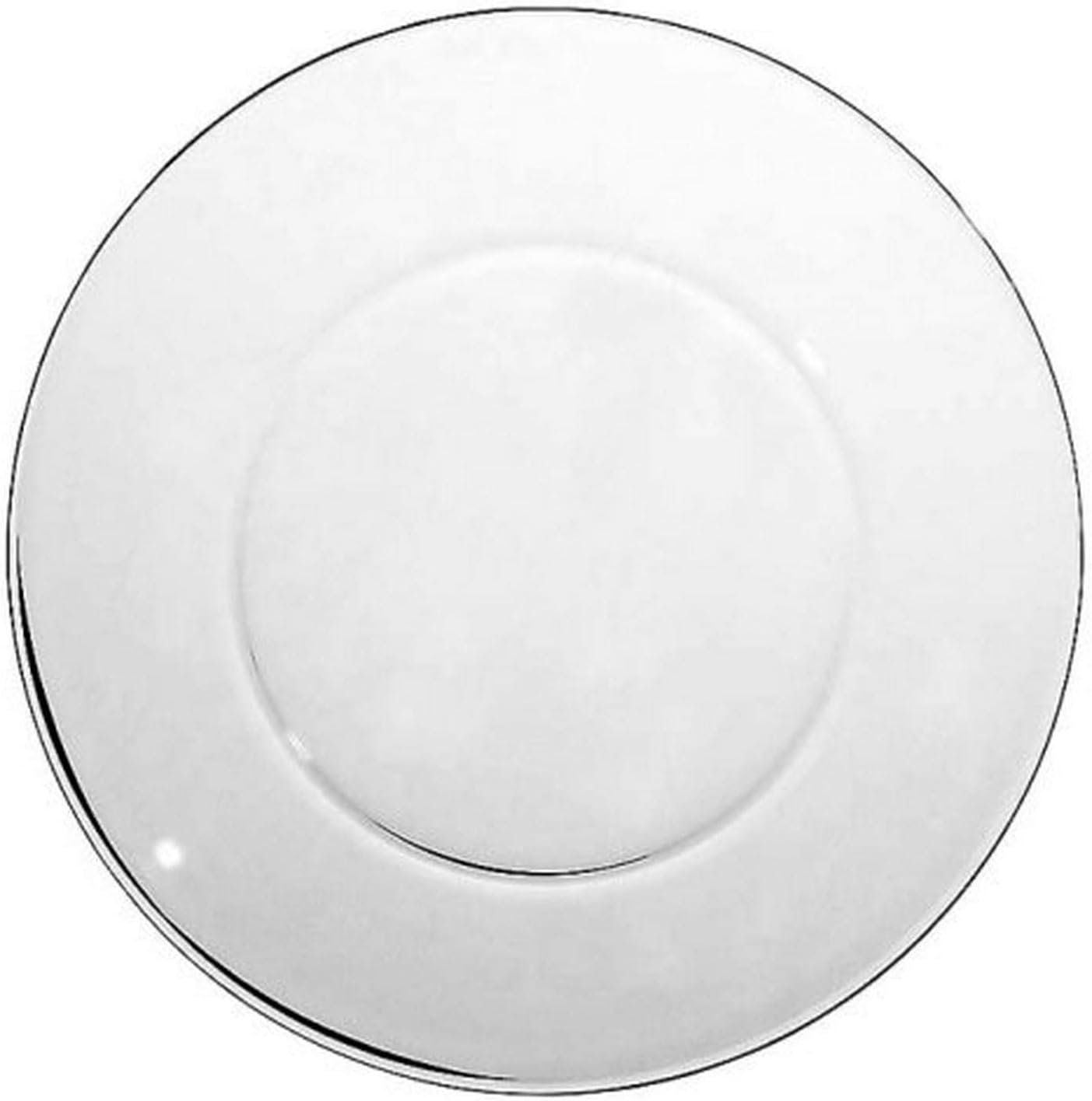 10 Inch Glass Plates, Set of 12 Glass Dinner Plates