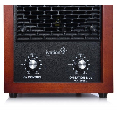 Ivation 5-in-1 HEPA Air Purifier & Ozone Generator, Ionizer & Deodorizer for Up to 3,700 Sq/Ft  Included HEPA, Carbon and Photocatalytic Filters, with UV Light and Negative Ion Generator