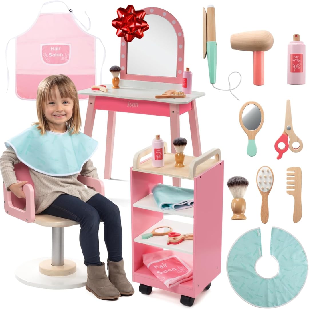 Pretend Hair Salon Wooden Play