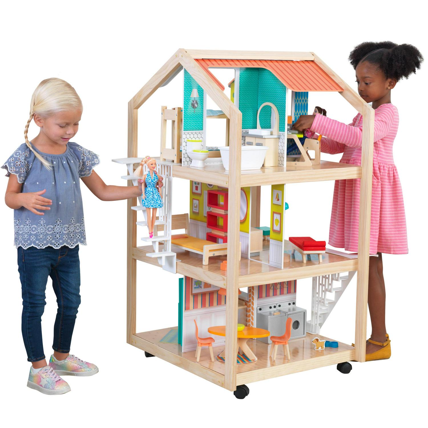 KidKraft So Stylish Mansion Wooden Dollhouse with 42 Accessories