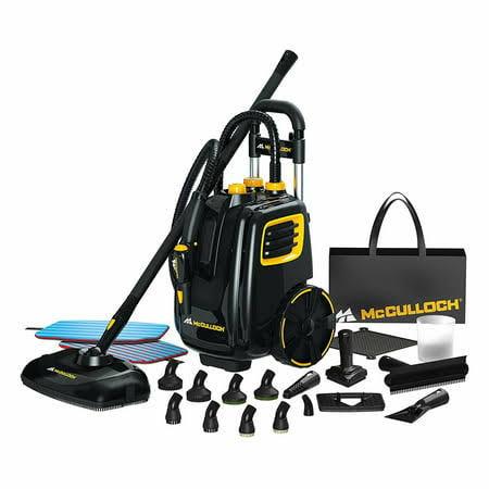 McCulloch Multipurpose Canister 1500W Steam Cleaner 23 Accessories, Yellow