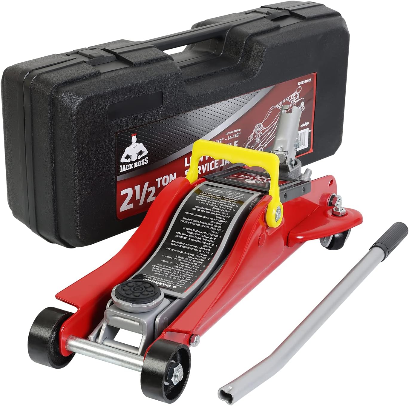 Red Aluminum & Steel 3 Ton Hydraulic Floor Jack with Quick Lift Pump