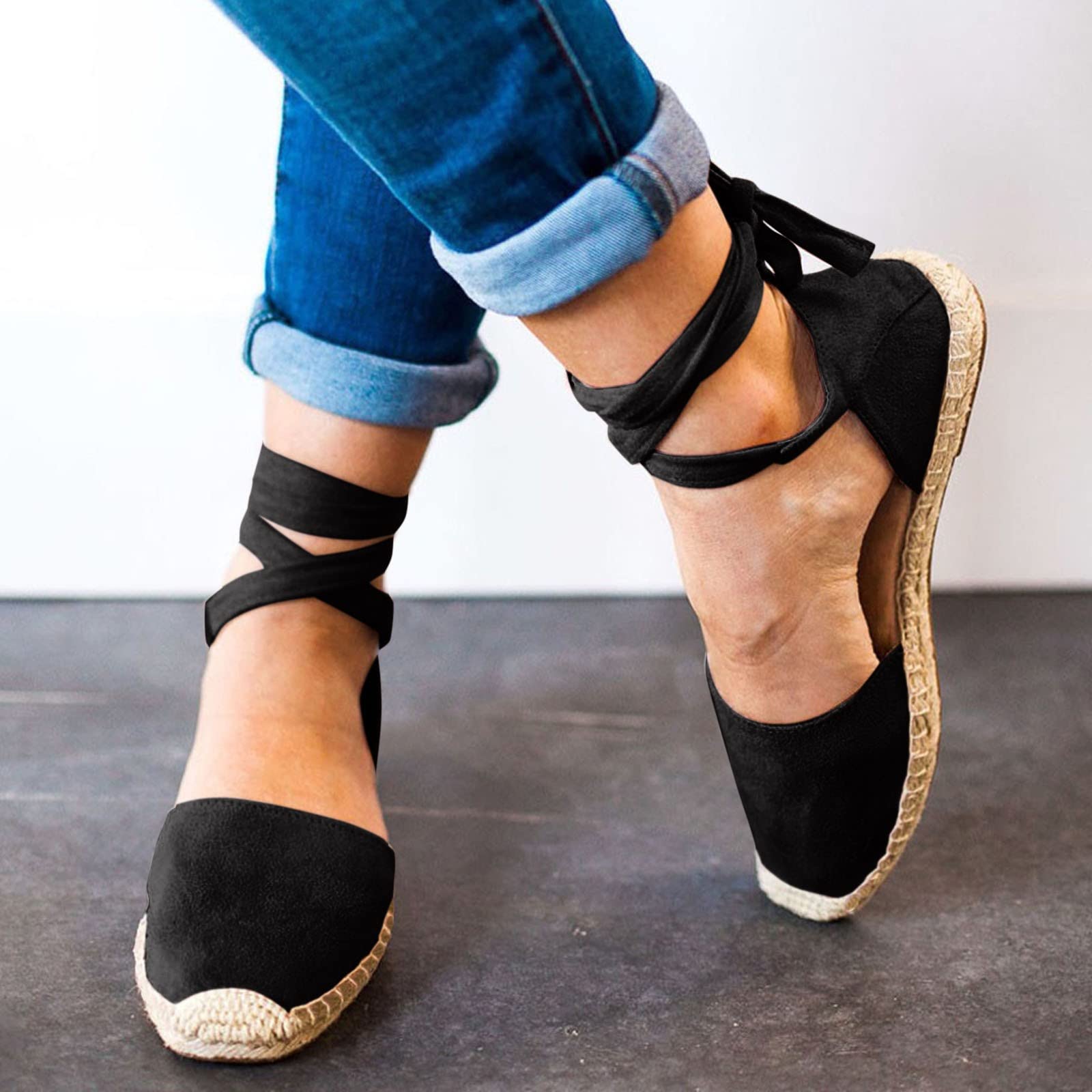 NNcpfen Espadrilles Platform Breathable Comfortable